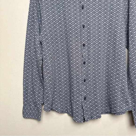 English  Laundry Mens Medium Stretch Fitted Knit Print Shirt - Picture 8 of 14